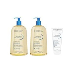 Bioderma Atoderm | Atoderm dušas eļļa 2 x 1 L + Atoderm intensīvais balzams 200 ml | Attīra un baro | Pretnieze