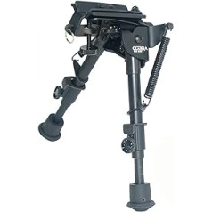 Cobra Tactical Solutions Tactical Salokāms Bipod / Bipod augstums Regulējams | 15-23cm | Grozāmais | Airsoft medībām Varmint pneimatisko šauteni šaušanai uz stenda | Tāpat kā Hariss HBRS