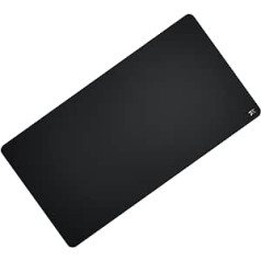 Fnatic Dash XD Advanced Professional Gaming Mouse Mat for E-Sports with Stitched Edges and Non-Slip Rubber Base, Level Surface (Size XD, Black, Hybrid Fabric) - 950 x 500 x 3 mm