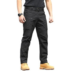 CARWORNIC Мужские тактические брюки для походов, легкие армейские брюки-карго из прочной ткани с множеством карманов.