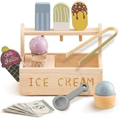 Игровой набор Youuys с деревянным счетчиком льда, деревянная игрушечная кухня для детей, игровые кухонные аксессуары для малышей, игрушки для