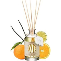 MONODOR Poeme Fragrance Sticks Room Fragrance Fruity Ražots Itālijā – Ilgnoturīgs 200 ml – Ilgtspējīgs istabas aromāts Vaniļa – Apelsīns – Laims – Mandarīns – Augļainam, Siltam istabas klimatam