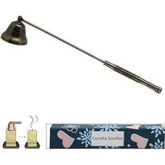 ZYOOO Candle Snuffer Accessories for Candle Wicks and Flame Removal Gifts (Bronze)