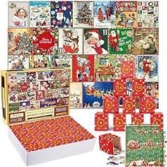Adventes kalendārs 2023. gadam, puzle, 24 dienu Ziemassvētku laika atskaites kalendārs, 1000 gabalu puzles Ziemassvētku kalendāra dāvanas pieaugušajiem un bērniem, mājas dekorēšana