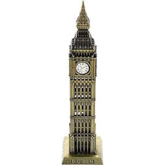 Gadpiparty Big Ben pulksteņa torņa statujas arhitektūra Anglijas Bigbena pulksteņa vintage Londonas orientieri 3D modelis kolekcionējama figūra tūrisma suvenīram darbvirsmas dekorēšanai