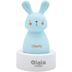 Olala® Nomadic LED Night Light Rabbit for Baby and Child - Ideal as a Gift from Birth for Girls and Boys - Rechargeable by Induction with Long Light Duration (Pack of 12)