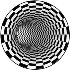 3D Bottomless Hole Optical Illusion Area Rug, Round Rugs, Optical Illusion, Black Hole, Checked Optical Illusion, Bedroom Area Carpet