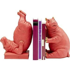 Kare Hippo Design Bookends 2/Komplekts 26 x 19 x 14 cm Rozā