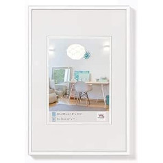 walther design New Lifestyle KV080W Picture Frame, White 60 x 80 cm, Plastic Frame