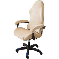 LIFEDX Velvet plīša spēļu krēsla pārvalki spēļu krēsla pārvalks 4 daļ., biroja krēsla grozāms krēsla pārvalks ar roku balstiem/krēsla atzveltnes pārvalks, elastīgi krēslu pārvalki datorspēļu krēslam, biroja krēsls