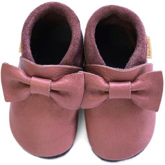 Baobaby Babyschuhe mit weicher Sohle – Babyschuhe für Jungen – Babyschuhe für Mädchen – IVN-zertifiziertes Naturleder, für Neugeborene, Lauflernschuhe für Kleinkinder, Krabbelschuhe, Barfuß Hausschuhe