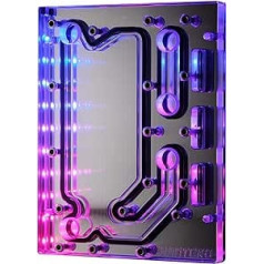 Phanteks Glacier D120 Distro Plate - Acrylic, Mirrored, DRGB LED, PH-D120_01