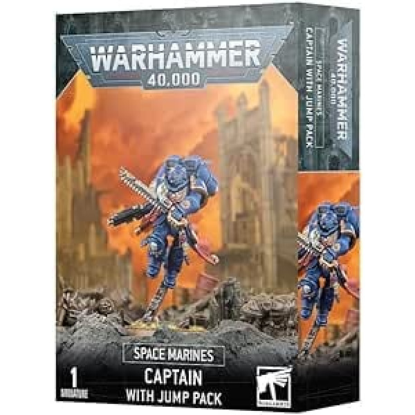 Spēļu darbnīca — Warhammer 40 000 — Space Marines: Captain with Jump Pack (2023. gada izdevums)