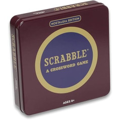 Uzvarējušie risinājumi WS22501 Nostalgie Tin Scrabble spēle Brown One Size