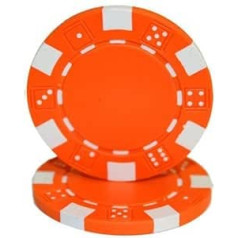 Brybelly Clay kompozītmateriāli svītraini kauliņi 11,5 g pokera žetoni (100 gab. iepakojumā) — tukši pokera žetoni — pielāgotas naudas spēles un mājas kazino pokera vakari