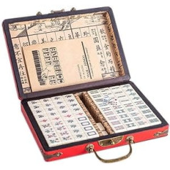 LSOARRT ķīniešu Riichi madžongs, 144 flīžu komplekts (Mahjongg, Mah-Jongg, Mah Jongg Set, Majiang) (M)