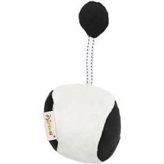 TOYANDONA 5 GAB Vision Ball Baby Grasping Ball Melnbaltās rotaļlietas jaundzimušajiem Plīša bumbu rotaļlietas Rotaļlietas Vision Exercise Ball Baby Rotaļlieta Puzle Treniņbumba Balta Bumba īsiem matiem