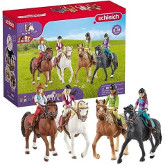 schleich 72221 zirgu kluba izjādes, no 5 gadiem, zirgu kluba rotaļu komplekts, 40 gabali, ekskluzīvi Amazon