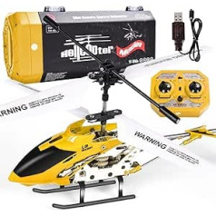 Herefun Helicopter Remote Controlled, RC Helicopter Plane, RC Helicopter Altitude Metal, Hobby Aircraft Indoor Toy with Batteries & USB, Mini Military Series, Gift for Boys Children