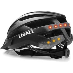 Livall MT1 Neo Smart Bicycle Helmet with LED Light System, SOS Alarm System, Multimedia Unit & Hands-Free Kit