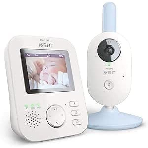 Philips Avent bērnu monitors SCD835/26 300 m FHSS zili balts digitālais 50 m FHSS 2,4 GHz