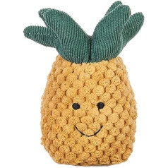 Apricot Lamb Baby Lovey Pineapple Soft Ring Rattle Toy, Plush Stuffed Toy for Newborns Soft Hand Grip Shaker Over 0 Months (Pineapple, 10.2 cm)