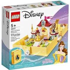 LEGO 43177 Disneja princeses Belles stāstu grāmata, komplekts no Skaistule un briesmonis ar princesi Bellu kā mini lelli, neliela dāvana bērniem