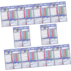 STOBOK 10 uzdevumu saraksta uzlīmes meitenēm Uzlīmju veicināšanas karte skolotājiem Uzvedības diagramma Atlīdzības diagramma Magnētiskā uzvedības diagramma Uzdevumu diagramma