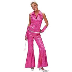 Funny Fashion 508087-36/38 - Disco Jumpsuit rosa, Größe 36/ 38