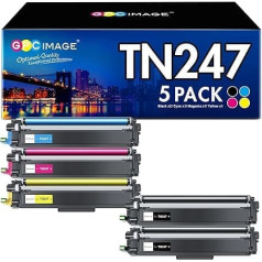 ‎Gpc Image GPC IMAGE TN-243CMYK Toneris TN247 Savietojams ar Toner Brother MFC L3750DCW TN243 TN 247 priekš MFC-L3750CDW HL-L3210CW DCP-L3550CDW HL-L3230CDW HL-L3230CDW Cy