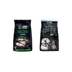 John dog premium b/w breed duck with rabbit 3kg