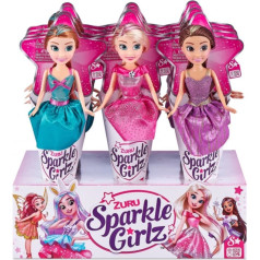 Zuru Sparkle Girlz Princeses lelle konusa 10,5 collu displejā 12 gabali