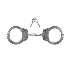 Guard Chain handcuffs guard 01, steel - chrome, clamp lock, 2 keys (yc-01-sr)