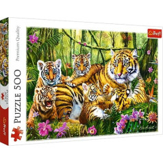 500 piece puzzle - tiger family