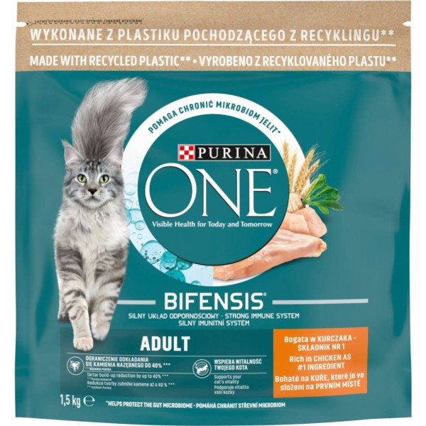Purina one adult cat chicken&seed 1.5kg
