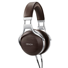 Denon Ah-D5200 austiņas, brūnas un sudraba krāsas