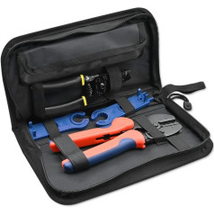 Solar tool kit compatible with mc4 | connectors crimper + insulation stripping pliers