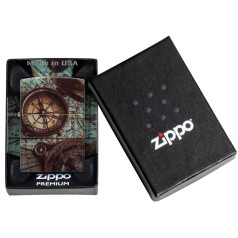 Zippo Lighter 49916 Compass Design