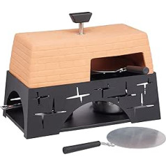 Master Class Terracotta Artesa Mini Tabletop Pizza Oven, Multi-Colour