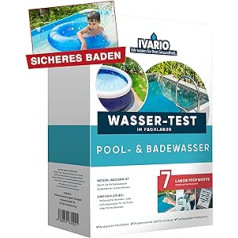 IVARIO Laboratory Pool & Bath Water Test, Experts Water Analysis in German Laboratory Testing Pool and Bath Water for Bacteria and Germs such as E.coli, Legionella, Pseudomonades or Total Germination Number 36 °C