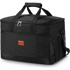 30 l Kühltasche, große isolierte Picknicktasche, große Kapazität, wiederverwendbare Tragetasche, Schulter-Lunch-Tasche für 4/6 Personen, Thermo-Lunch-Tasche für Camping, Picknick, Grillen, Reisen und