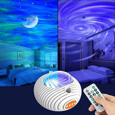 Starry Sky Projector, Night Light Star Light Aurora and Milky Way Night Sky Light Projector Lamp 14 Colour Light Modes with 5 Types of Music & Timer & Remote Control for Children Adults