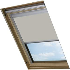 Bloc Skylight Blind SK06 Verdunkelungsrollo für Velux Dachfenster, steinbleich