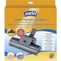 Swirl Teppich-Tiefenreinigungsdüse, Staubsaugerdüse mit rotierender Bürstenwalze, 32mm-35mm, Passend zB für Miele, Siemens, Bosch, Philips, Kärcher, AEG, Samsung, Rowenta, kompakts