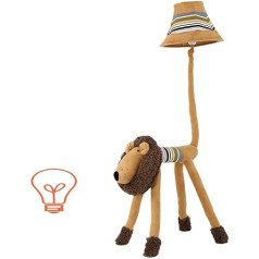 GX stāvlampa radošā karikatūra Lion Animal grīdas lampa Guļamistabas lampa Dzīvojamās istabas bērnu istaba Lauku stila auduma lampa E27 Mājas apdare A+ (Krāsa: poga)