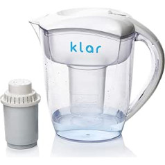 3,5 l Wasserfilter Kanne mit Fluorid Wasserfilter - Wasser Filtersystem Entfernt Fluorid, Blei, Mikroplastik, PFOA, PFAS - Alkalischer PH-Wert von Klar Water