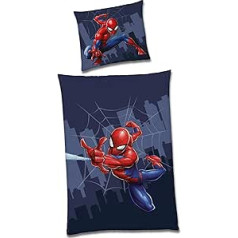 Spiderman grozāms gultas veļas komplekts, 135 x 200 cm, 80 x 80 cm, 100% kokvilna, bērnu gultas veļa meitenēm un zēniem