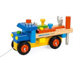 Janod Camion Bricolo ('DIY Lorry') J05022 Toy Tool Set Lorry Design