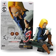 Banpresto Dragon Ball Z Scultures attēls 4,5 collu Android 18 darbības attēls