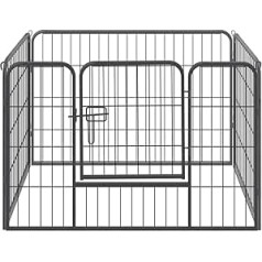 Манеж для щенков QRDA, уличный вольер, металлический манеж для собак, манеж для животных с воротами, складной забор для собак с решеткой, 4 шт.
